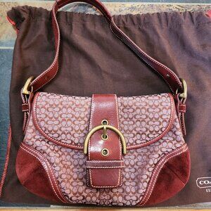Coach Soho Signature pattern and leather shoulder bag